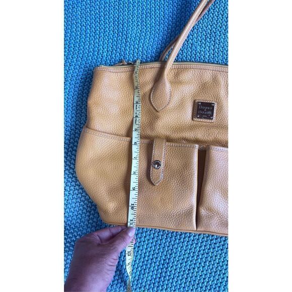 DOONEY & BOURKE YELLOW PEBBLE LEATHER SHOULDER BAG SATCHEL - Picture 4 of 11